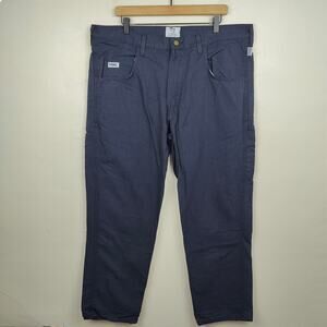 Tyndale FR Workwear Pants Mens 38x30 Navy Blue Straight Leg Flame Resistant‎
